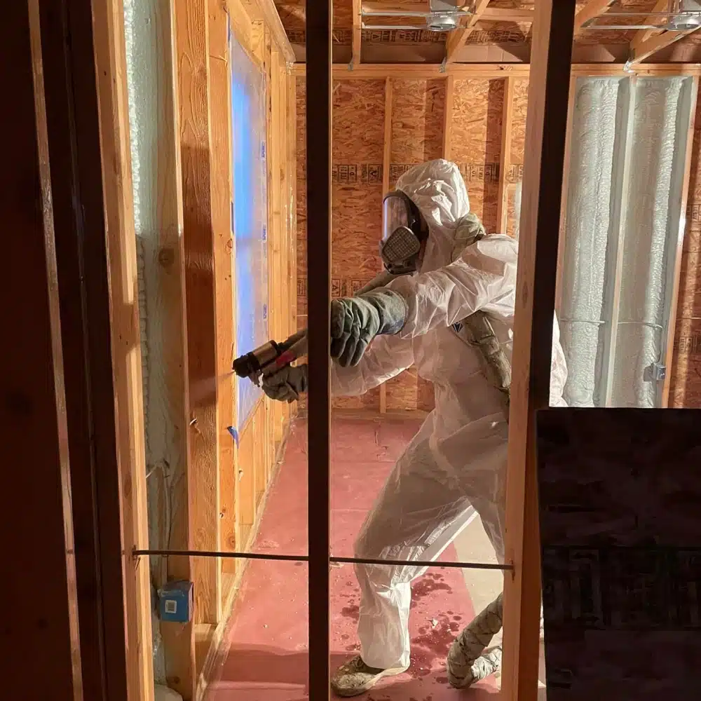 spray-foam insulation man, spray foam insulation contractors